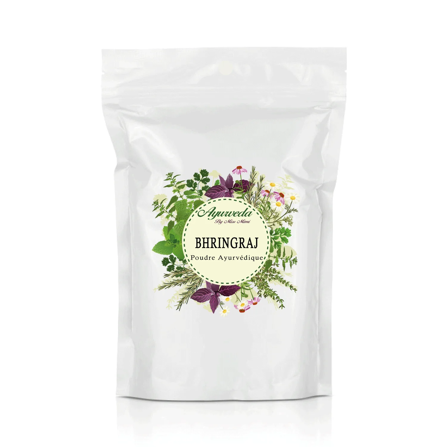 Bhringraj Maka poudre pour cheveux ayurvédique indienne antichute Ayurveda Maroc