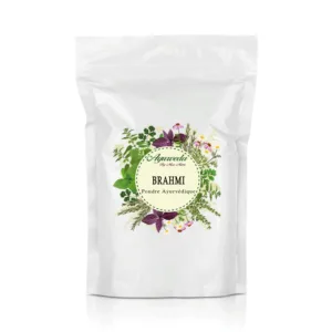 Brahmi poudre pour cheveux ayurvédique indienne antichute Ayurveda Maroc
