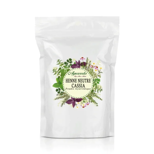 Cassia henné neutre poudre pour cheveux ayurvédique indienne antichute Ayurveda Maroc