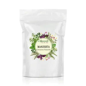 Manjishta garance coloration naturelle pour cheveux ayurvédique indienne Ayurveda Maroc